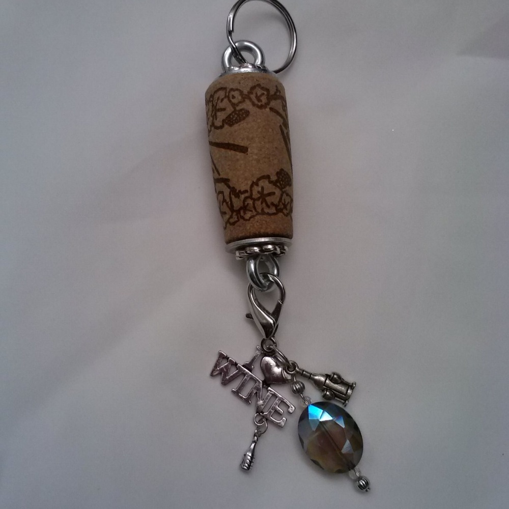 Wine Cork Keychains